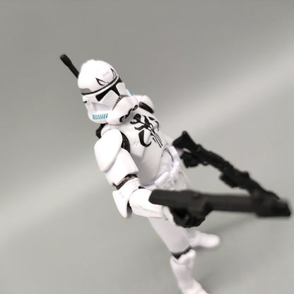 Lote de 3 Bonecos Soltos Star Wars Elite Force 501st 442nd Shadow Utapau Gree Shock Battalion Trooper 3.75" Coleção