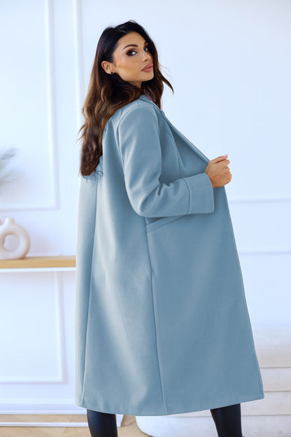 Autumn and winter 2024 new women's long woolen coat Korean version of the loose temperament haute overcoat coat