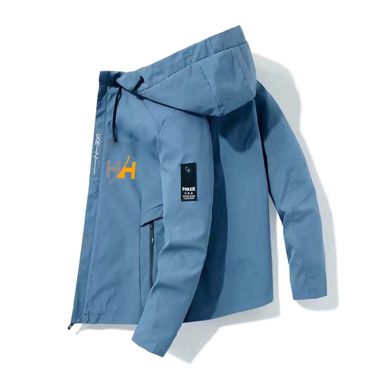 2025HH Bomber Jacket Men's Windbreaker Zipper Spring Autumn Casual Work Fashion Outdoor Adventure