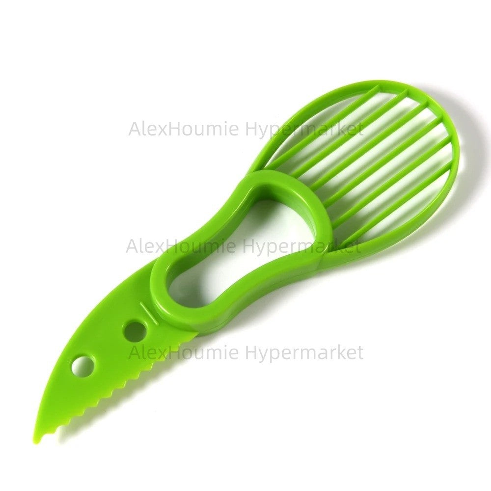 Fatiador de Abacate 3 em 1 Removedor de Caroço Descascador Separador de Polpa Faca Plástica Ferramentas de Cozinha para Vegetais Acessório Doméstico