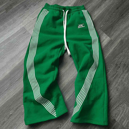 Tie Dye Sweatpants Fashion Y2K Retro Men's and Women's Hip Hop Letter Loose Casual Stretch Waist Jogging Pants