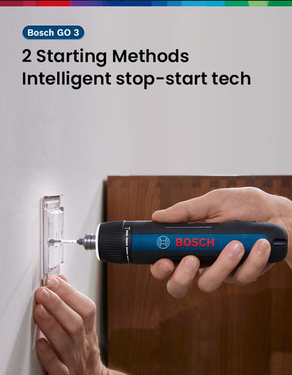 Parafusadeira Bosch GO 3 Elétrica Conjunto 3.6V 5Nm Mini Furadeira Sem Fio Recarregável Chave de Fenda Ferramenta Elétrica Multifuncional Bosch