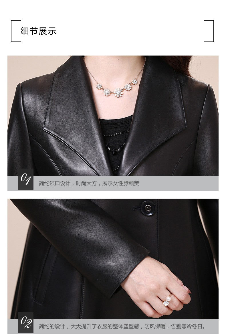 Mauroicardi Spring Autumn Fitted Soft Black Pu Leather Blazer Jacket Women Single Breasted Elegant Luxury Designer Clothes 2025