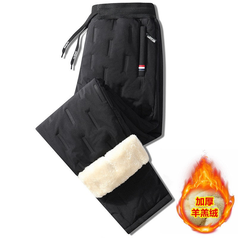 Casual Men's Clothing Men Pants Dresy Baggy Sweatpant for Women Elastic Waist Sports Drawstring Winter Clothes Warm Windproof