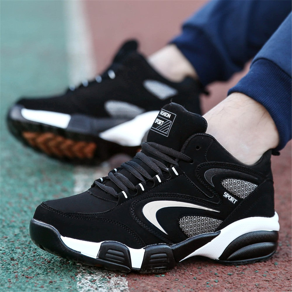 Plus Size Men's Trendy Colour Block Sneakers, Comfy Non Slip Lace Up Casual Durable Shoes For Men's Outdoor Activities