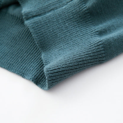 Hot Selling Original Quality Men's Knitted Sweater Striped Sleeves Cartoon Print O-Neck Pullover Autumn Winter Casual Menswear