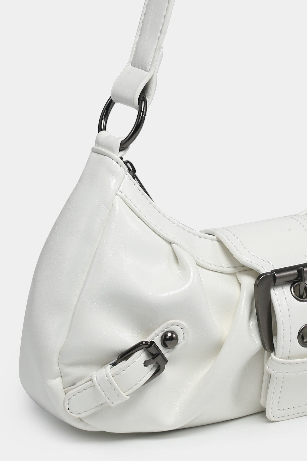 2024 spring hot selling Maillard style retro style small bag spicy girl Y2K wasteland style vintage leather shoulder armpit bag