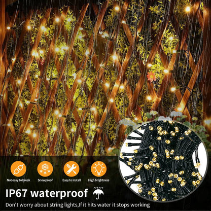 220V LEDs Twinkling Fairy Lights String 1/2/3Packs Holiday Christmas Tree Lawn Night Party Decorative Light Only EU Power Plug