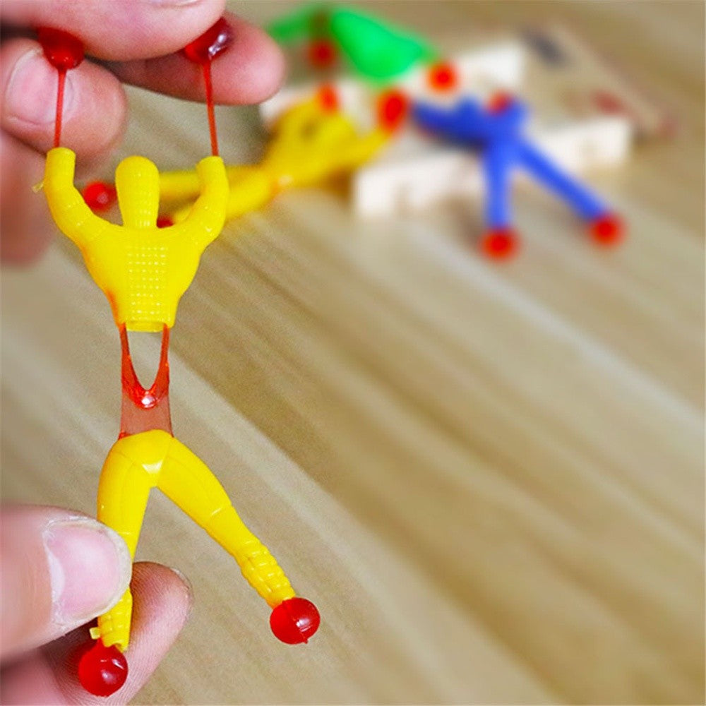 10/100Pcs Novelty Sticky Wall Climbing Climber Men Kids Boy Birthday Party Favors Supplies Pinata Fillers Treat Bag Gifts
