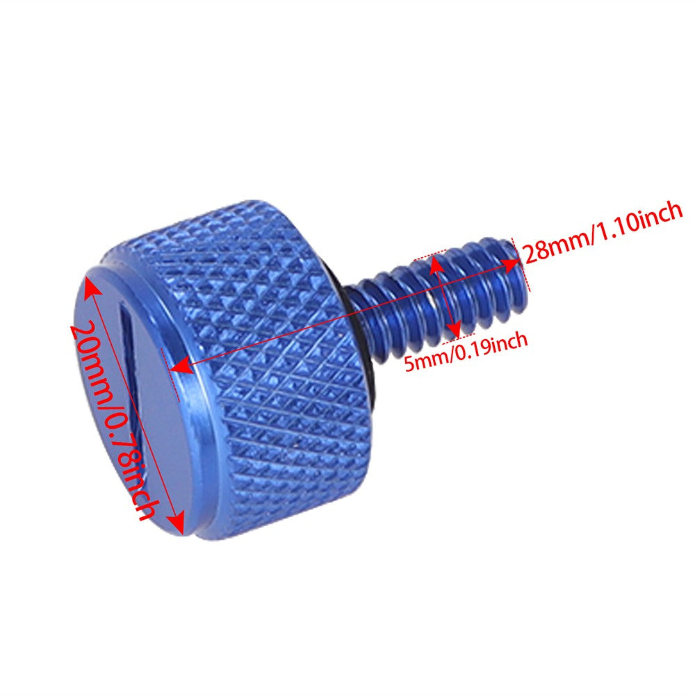 Parafuso do banco traseiro de 5 cores para montagem rápida 5 mm Parafuso do banco para Harley Sportster Softail Touring Dyna Street Glide Road King 96-20