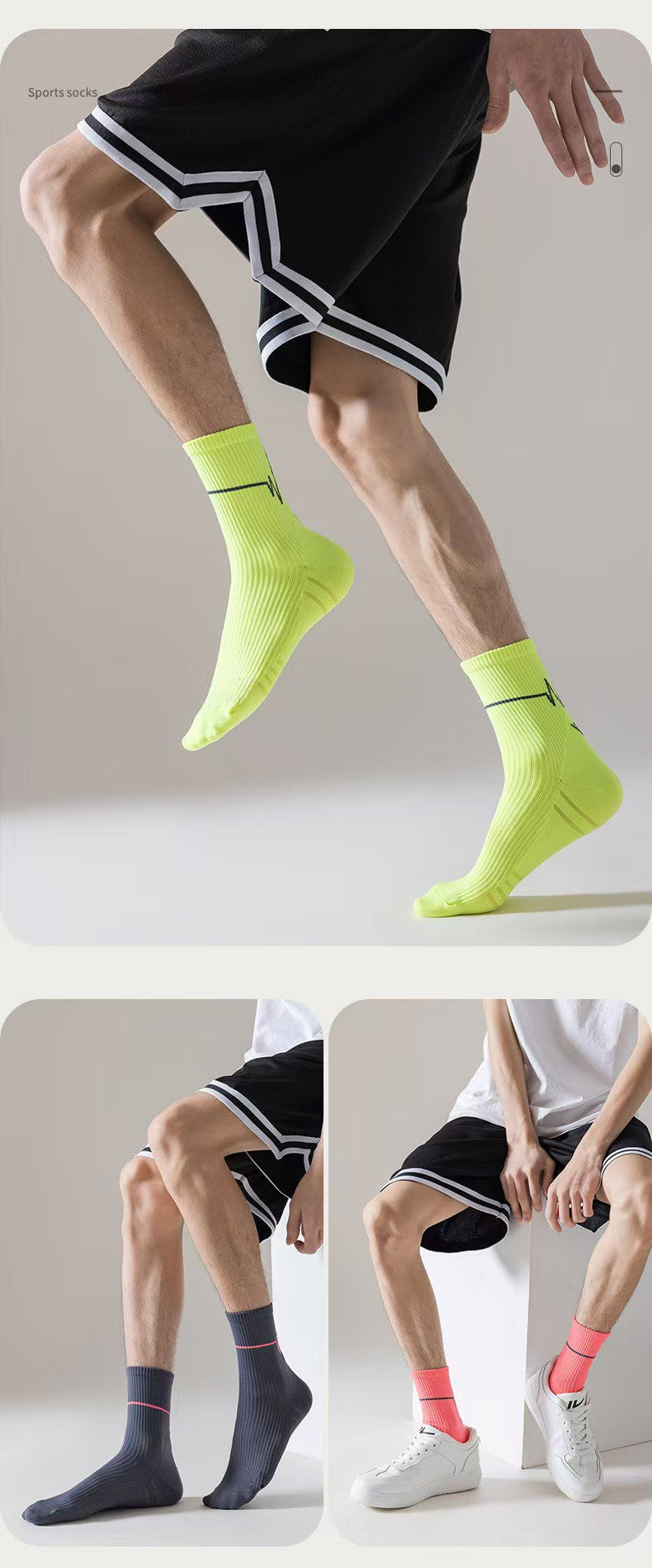 1/3Pair Professional Running Socks Men's Women Marathon Whiteline Cycling Socks Men Lady Sport Running Sports Socks