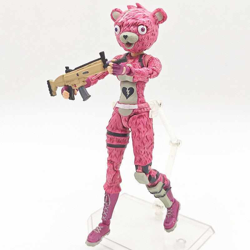 Fortnite Raptor Cavaleiro Negro Soldado Caveira Líder do Esquadrão Abraço Boneco de Ação Decoração de Quarto Brinquedos Presente para Crianças
