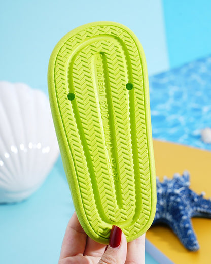 Children's Slippers for Summer Boys and Girls Indoor Bathroom Soft-Soled Thickened Anti-Slip Baby Slippers and Cool Sandals