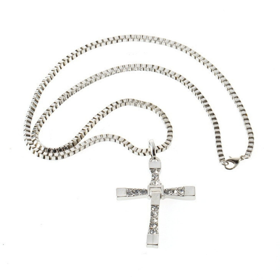 Dominic Toretto Velozes e Furiosos Celebridade Vin Diesel Item Cristal Jesus Homens Cruz Pingente Colar Presente Joias