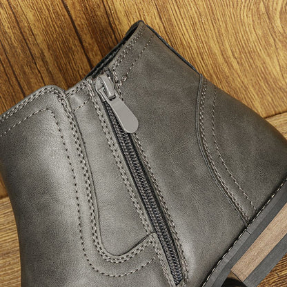 Botas Masculinas Confortáveis Moda 2025 Botas de Couro de Marca