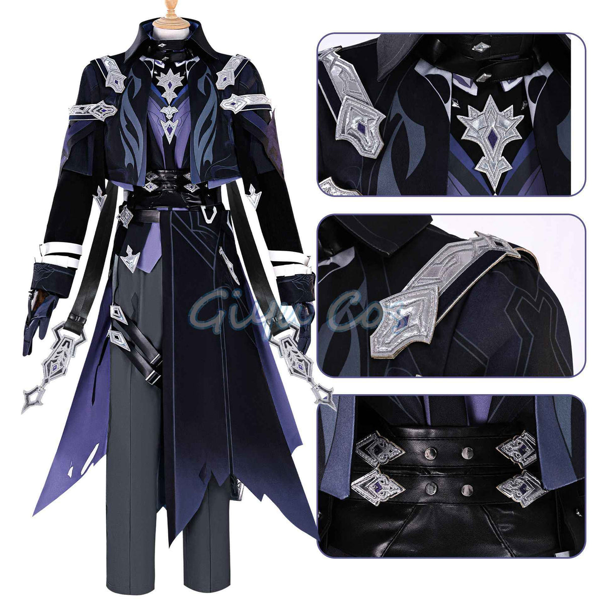Genshin Impact Flins Cosplay Costume Carnival Anime Halloween Costumes Masquerade Women