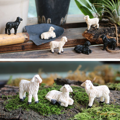 Miniature Fairy Garden Squirrels Set Miniature Forest Animal Figures Figurines Kit Mini Garden Supplies Bonsai Decorations