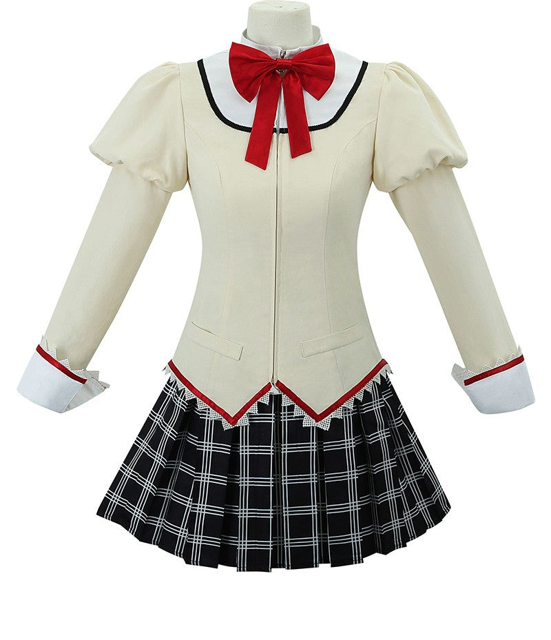 Kaname Madoka Akemi Homura Miki Sayaka Sakura Kyouko Tomoe Mami Cosplay Puella Magi Madoka Magica Costume School Uniforms Outfit