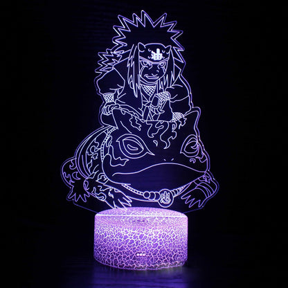Anime Naruto Uzumaki LED Night Light Toys Akatsuki Kakashi Hatake Kid Bedroom Nightlight Itachi Uchiha 3D 7/16 colors Lamp Decor