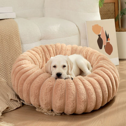 Cama Redonda para Cães Grandes, Cama Sofá Quente de Inverno Lavável para Gatos e Cães Grandes Disponível para Todas as Estações