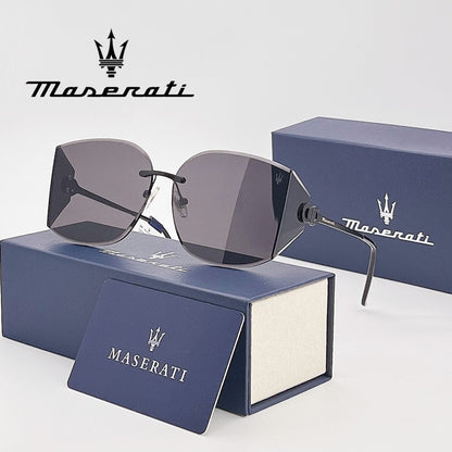 Óculos de sol de luxo MASERATI para ciclismo, proteção UV400, com escudo anti-reflexo 10783