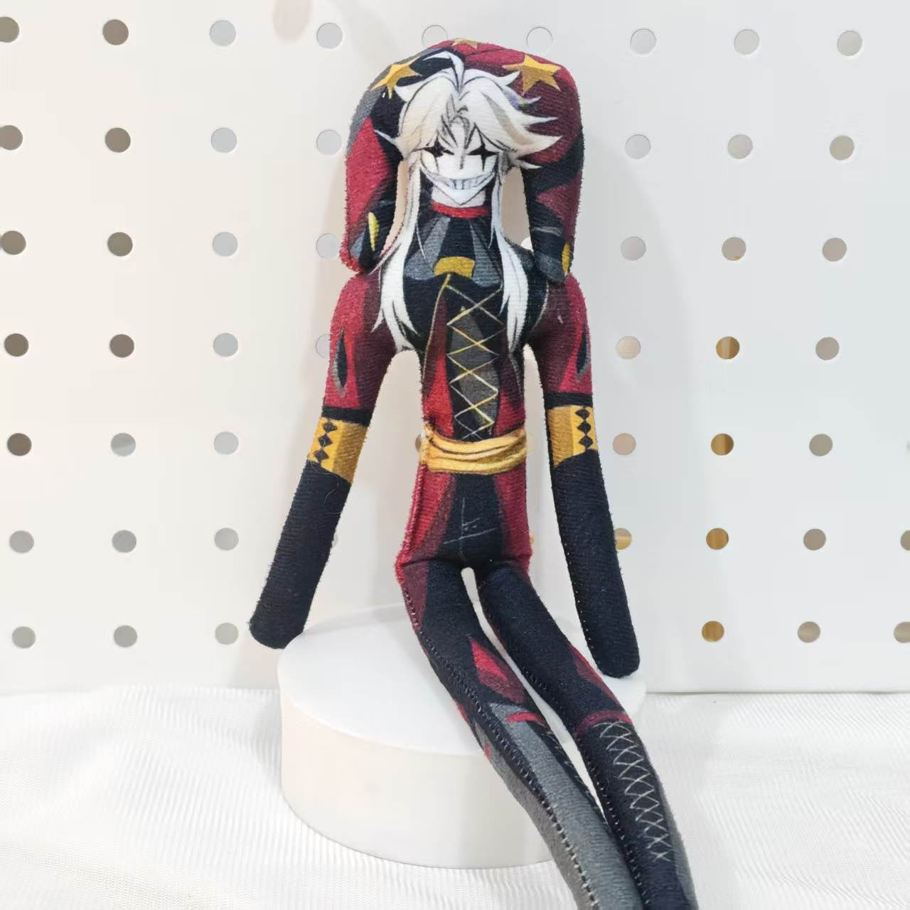 Anime The Freak Circus Pierrot Cosplay Doll Clown Twistable Plush Cotton Doll Abstract Room Decoration