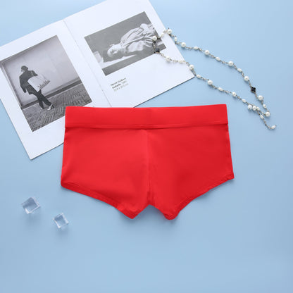 Men's simple underwear milk silk comfortable sports boxers AUSSIEBUM-M218