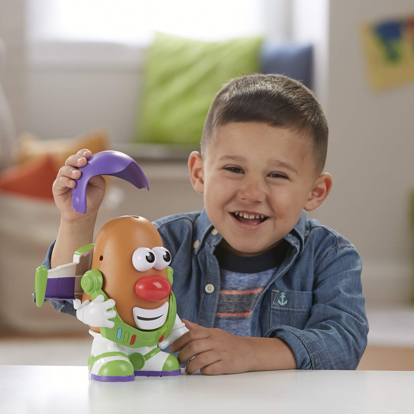 Disney Pixar Toy Story 4 Sr. Cabeça de Batata Buzz Lightyear Woody Versão Boneco de Ação Coleção Brinquedo Educacional Divertido Montado