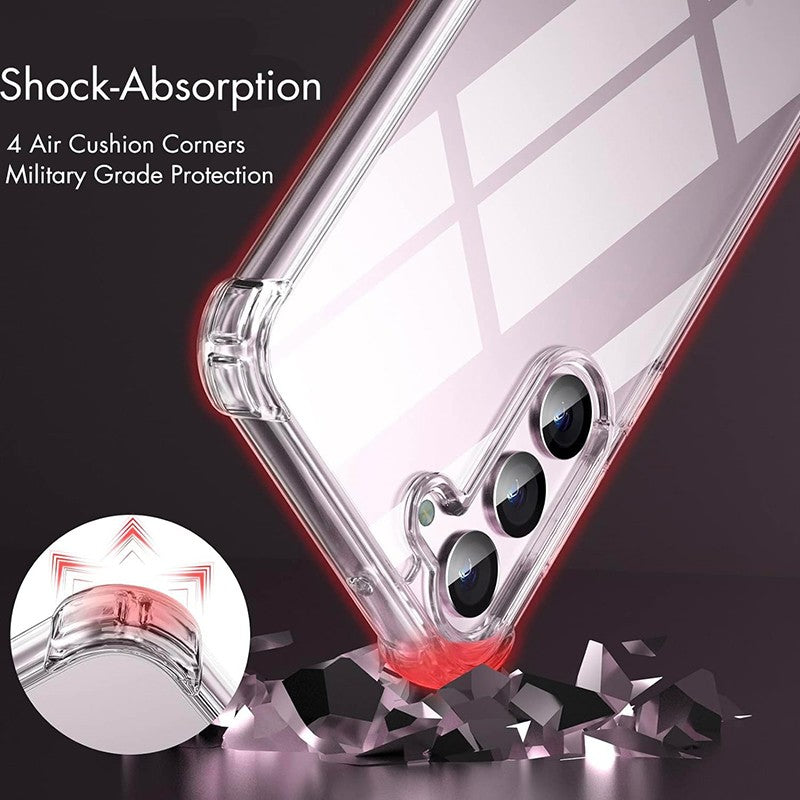 Capa Híbrida Antichoque Para Samsung Galaxy S26 S25 FE S24 S23 S21 S22 Plus Ultra Capa Dura Transparente Para Samsung A56 A36 A54 A53