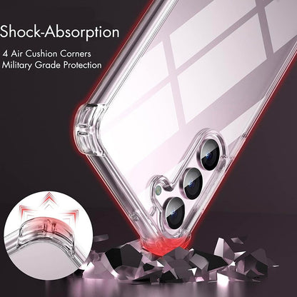 Capa Híbrida Antichoque Para Samsung Galaxy S26 S25 FE S24 S23 S21 S22 Plus Ultra Capa Dura Transparente Para Samsung A56 A36 A54 A53