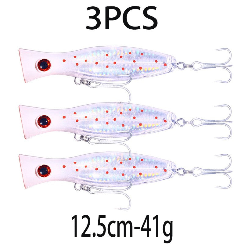 Iscas de Pesca Popper Topwater 11cm 23g 13cm 43g Pesca Boia Artificial Pesca de Baixo, Lúcio, Carpa, Wobbler, Artigos de Pesca