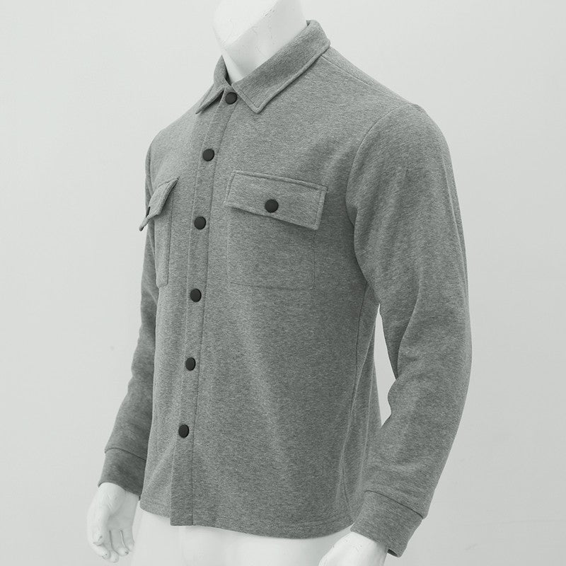 2024 Cross Border Amazon Winter New Men's Fleece Jacket Fashion Casual Jacket