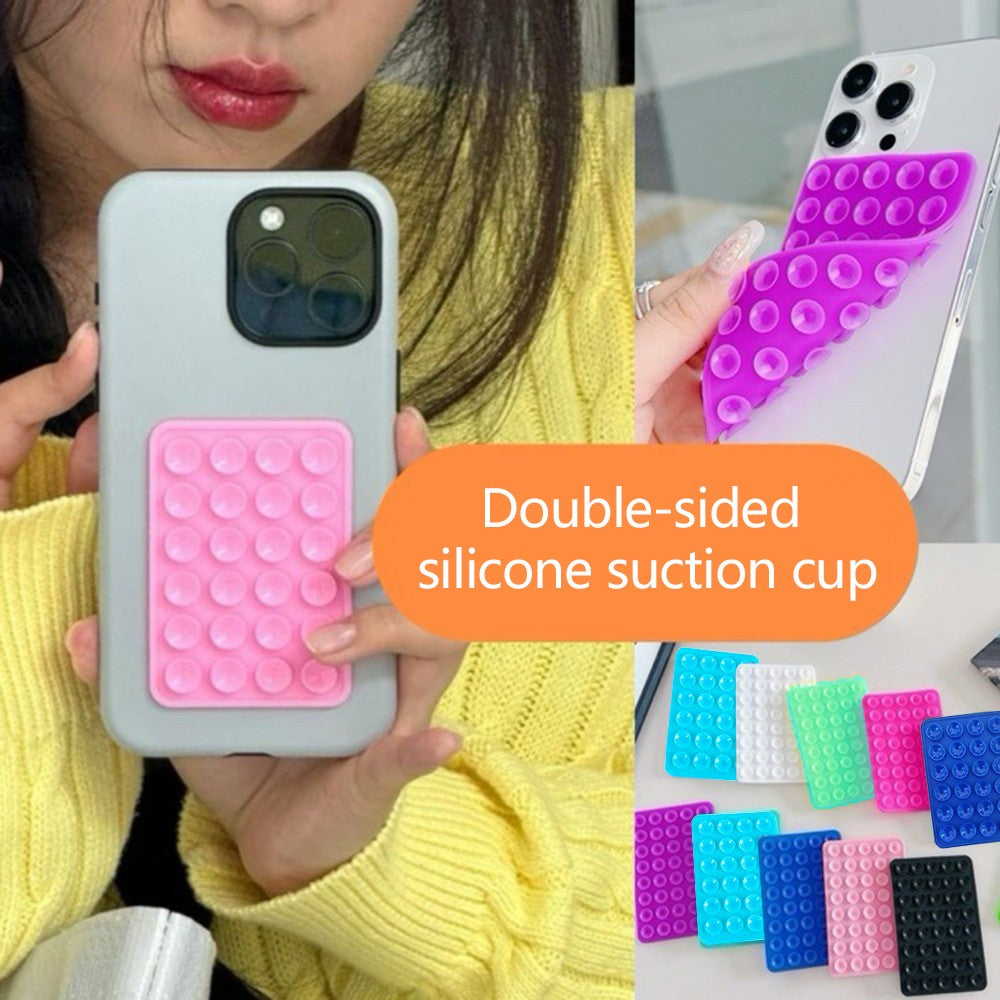 Candy Color Soft Silicone Suction Cup Suction Cups Mobile Phone Tablet Luggage Suction Cup Universal Charger Leather Case