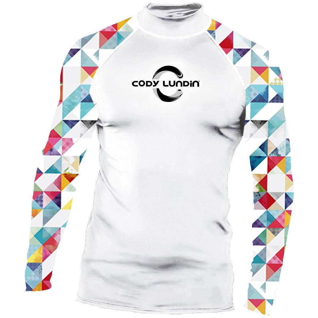 Surfing Long Sleeve Men's Shirts Sun Protection Upf 50+ Rash Guard Camiseta Surf Mock-Neck Swimwear Diving Performance Clothing