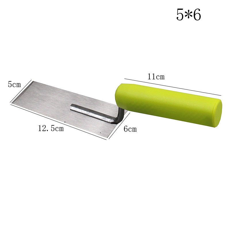 Espátula de Gesso para Mão Chata, Ferramenta de Reparo de Parede Seca, Tinta, Concreto, Ferramentas de Construção, Painel de Aço Carbono com Cabo de Borracha, Ferramentas Manuais