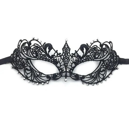 Gold and Silver Lace and Diamond Mask Eye Mask Masquerade Adult Male and Female Party Mask Sensual Women's Half Face