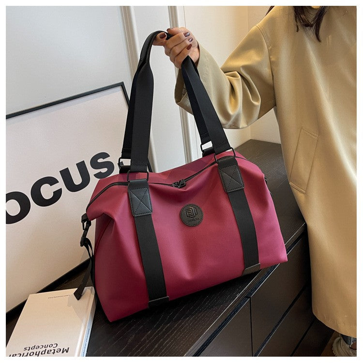 Travel bag Men's and women's tote bag Large capacity travel duffel Yoga exercise  Oxford cloth waterproof fitness bag