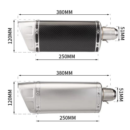 Universal M11 Carbon Muffler 51mm Motorcycle Exhaust with DB Killer For MT09 Street Triumph 765 ZX4R CBR500R GSXR600 XSR700 Z900