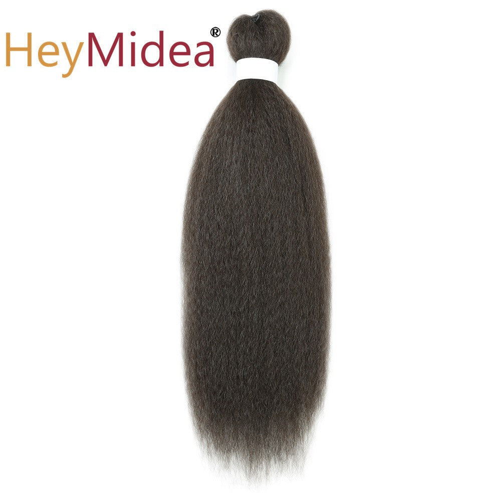 Cabelo sintético Vixen Bundles para crochê 26 polegadas, DIY, pré-esticado, extensões de cabelo para tranças, Kanekalon, pacotes de cabelo Yaki liso para rabo de cavalo