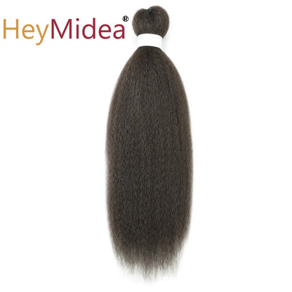 Cabelo sintético Vixen Bundles para crochê 26 polegadas, DIY, pré-esticado, extensões de cabelo para tranças, Kanekalon, pacotes de cabelo Yaki liso para rabo de cavalo