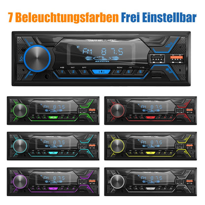 ESSGOO 1 Din Car MP3 Player Radio Autoradio Bluetooth FM TF AUX Color Multimedia Audio Stereo for Vehicle