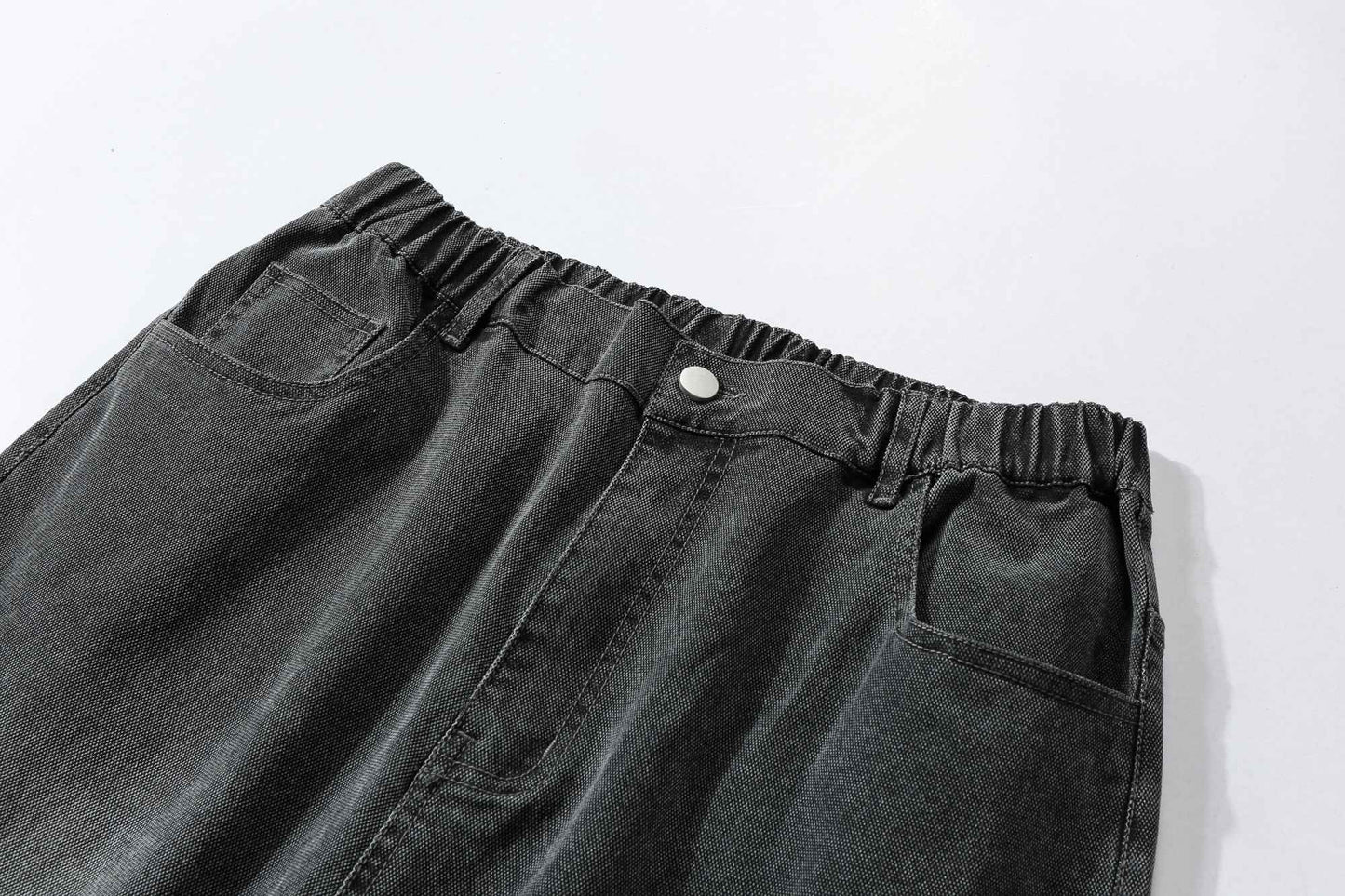 Calças jeans masculinas largas de perna reta, cintura alta, plus size, extra longas, 115cm, Primavera 190
