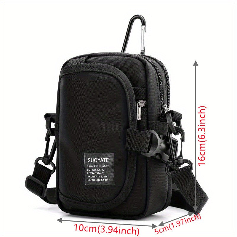 Waist Pack Men's Casual Travel Purse Waterproof Belt Zipper Tactical Outdoor Fanny Pack Phone Pocket Chest Sling Bag