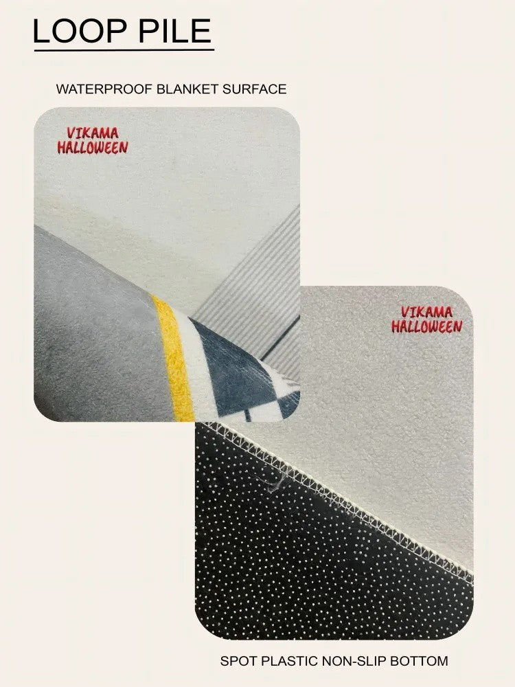 Airplane Theme Area Rug - Machine Washable, for Entryway, Bedroom, Living Room Mat, Home Decor