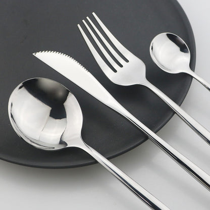 8 colheres de mesa de jantar, talheres de aço inoxidável, prateado, talheres dourados, utensílios de cozinha, talheres pretos.