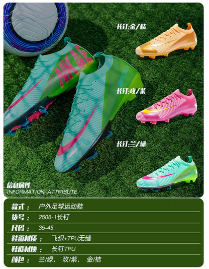 New Men Soccer Shoes TF/FG Society Match Cleats Football Field Boots Indoor Professional Training Original Women Football Shoes