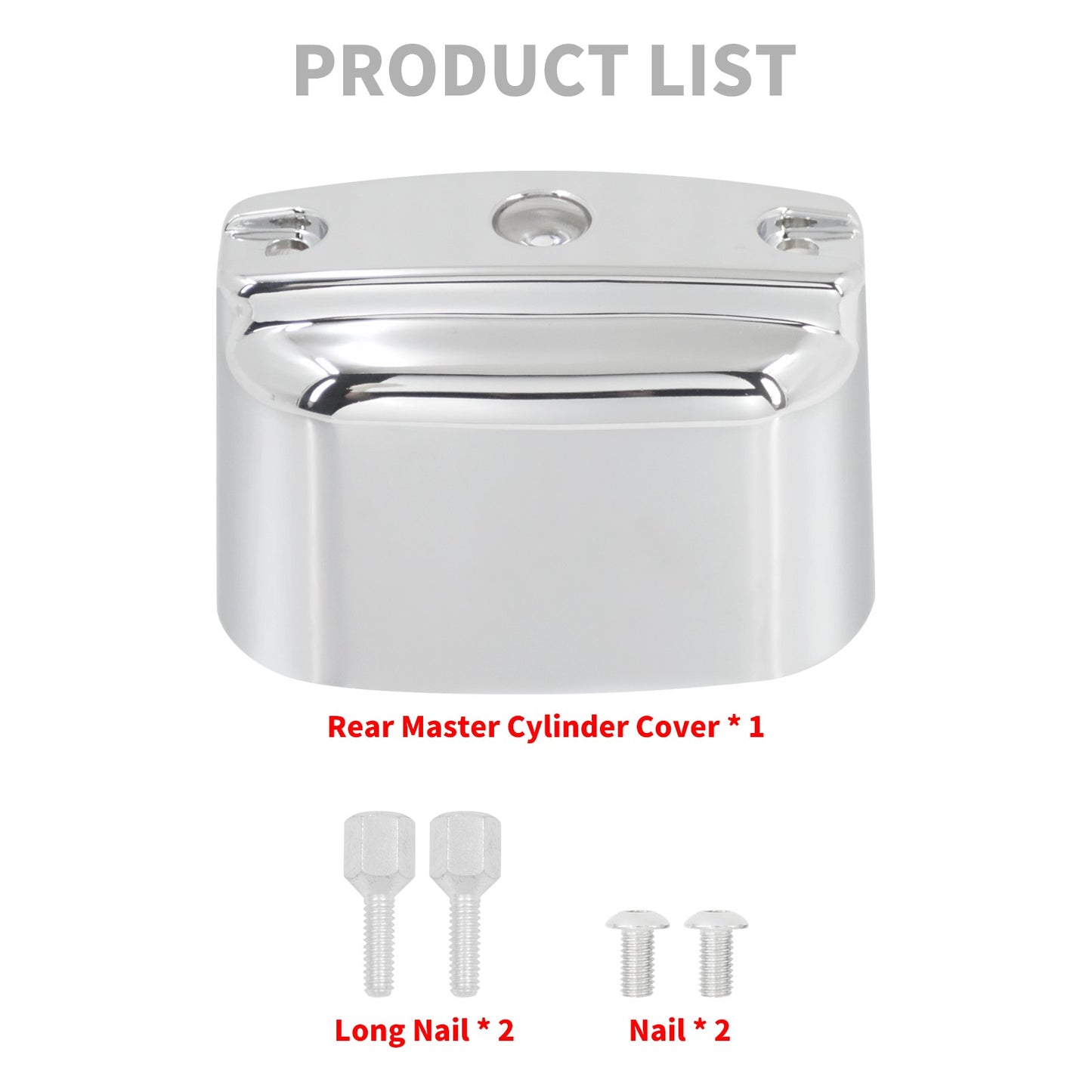 Motorcycle Rear Brake Master Cylinder Cover For Harley Heritage Softail Low Riders FLST 00-17 Touring Road King FLHT 00-07