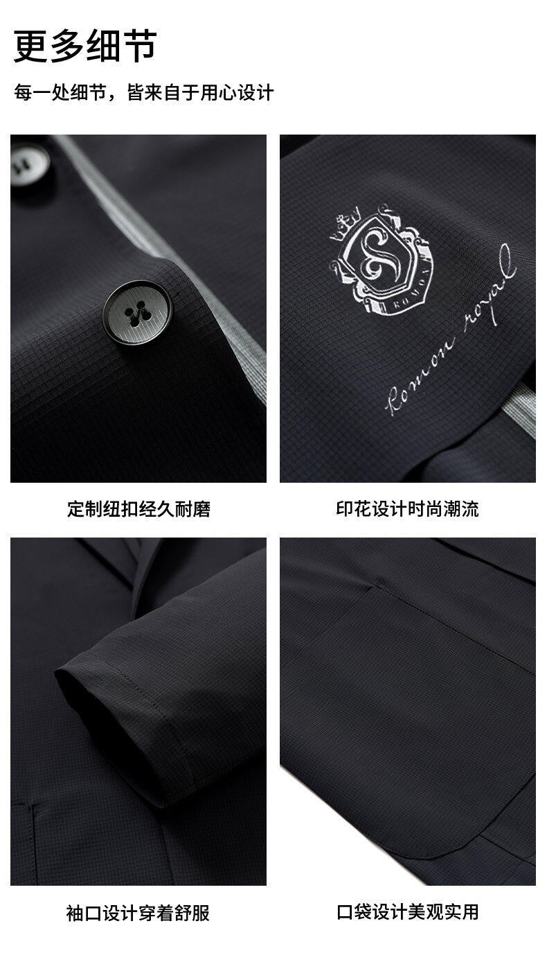 2025 Summer Thin Ice Silk Sunscreen Suit Jackets Classic Elasticity Traceless Sun Protection Blazers Social Office Formal Coats