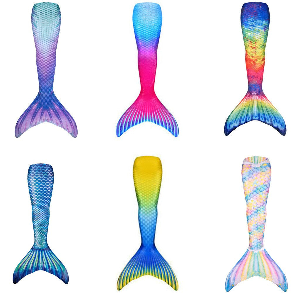 New Swim Mermaid Tail Costume Cosplay Mermaid Costume Party Gift Fantasy Swimsuit Beach Swimming Halloween Costume No Fins
