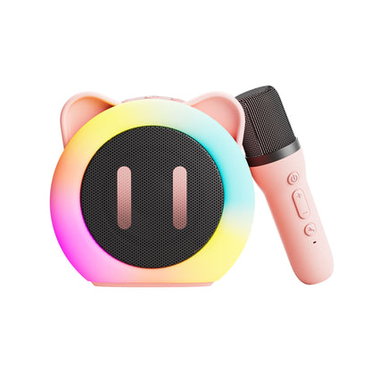 PARAMITA Bluetooth Speaker Portable Home Cute Karaoke Mini Wireless Audio with Microphone Home Karaoke Singing Machine Kids Gift